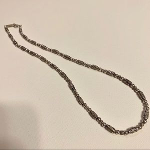 Silver Napier Beaded Necklace